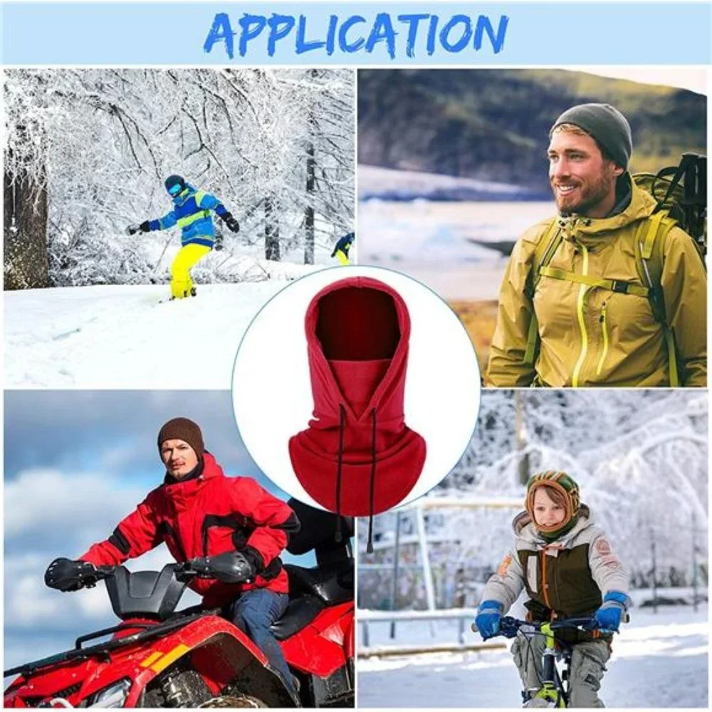 3 Pieces Balaclava Face Scarf Winter Windproof Fleece Ski Face Covering for Men